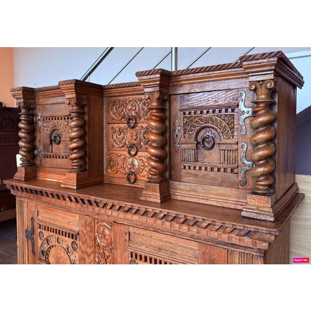 Dutch Hand-Carved Cabinet, 1900s For Sale - Image 4 of 6