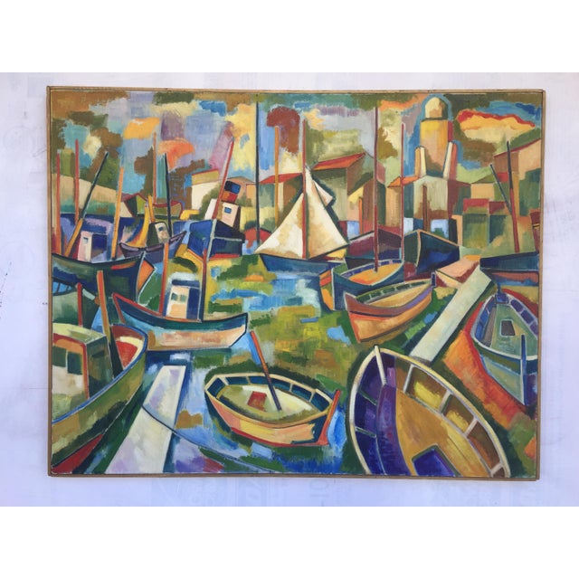 1940s 1940s Vintage Oil Painting on Canvas Painting For Sale - Image 5 of 5