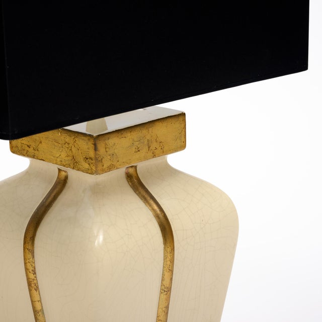 Ceramic Period Mid-Century Modern Ceramic Lamp, French, Circa 1960 For Sale - Image 7 of 9