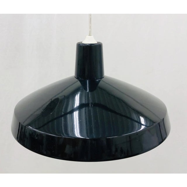 Lightolier Vintage Industrial Pendant Light For Sale - Image 4 of 4