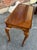 English mahogany tea table. Beautiful wood graining/toning with dished top, two extendable candle stands, and cabriole...
