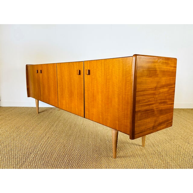 Scandinavian Teak Sideboard with Tapered Legs, 1960s For Sale - Image 12 of 18