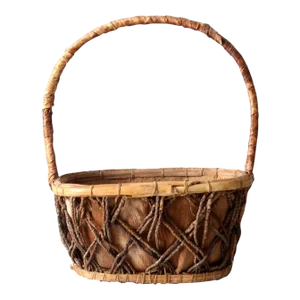 Vintage Bark Basket