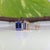 2020s Aaa Tanzanite Solitaire Studs, Emerald Cut 7x5mm - Fine Solid 14k Gold, Pair For Sale - Image 5 of 8