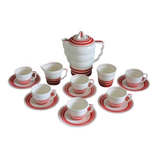 Art Deco "Aristocrat" Demitasse Coffee Set - Set of 15 For Sale