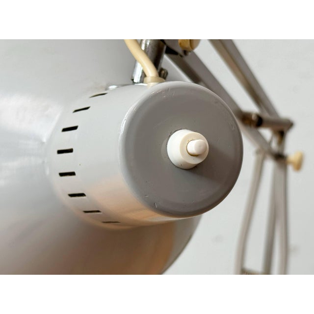 Vintage Grey Clamp Lamp from Ledu, Sweden, 1970s For Sale - Image 12 of 16