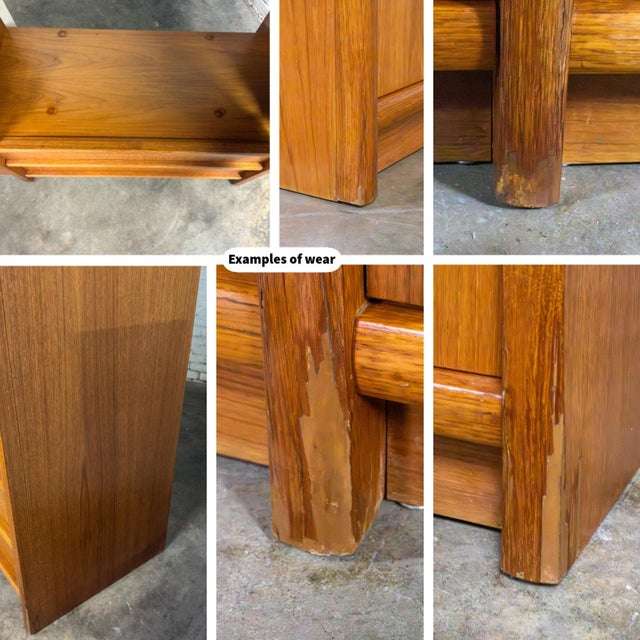 Mid to Late 20th Century Scandinavian Modern Teak 3 Piece Display Cabinet or Storage Unit Lighted For Sale - Image 17 of 18