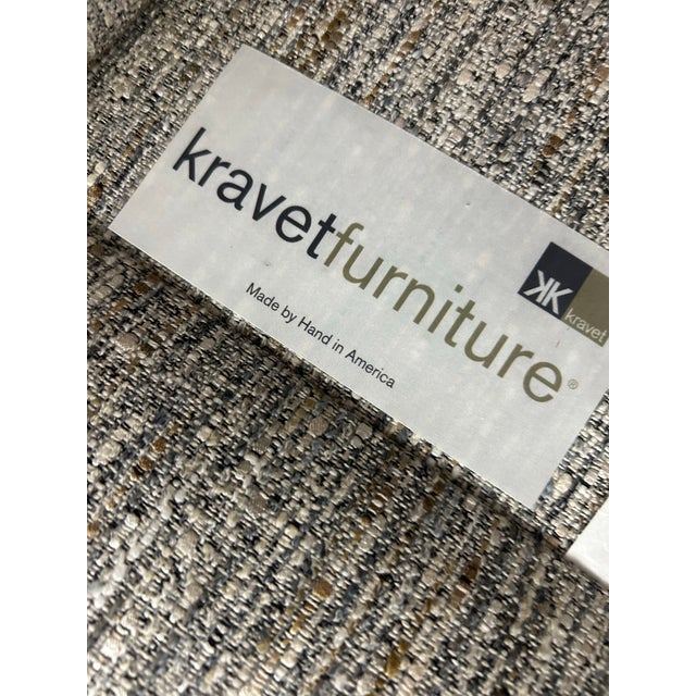 Textile Beautiful Kravet 3 Seater Sofa in Boucle For Sale - Image 7 of 7