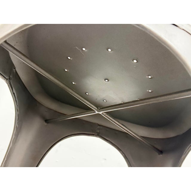 Gray Restoration Hardware Remy Backless Counter Stools, Set of Three For Sale - Image 8 of 12