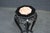 Chinese Carved Hardwood Plant Stand With Pink Marble Top For Sale - Image 9 of 9