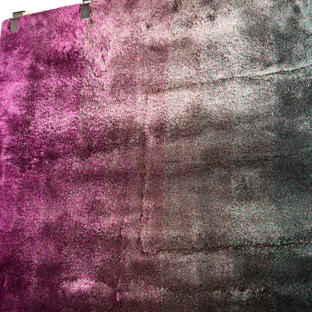 Wood Technicolour Field Bamboo Silk Rug from Kvadrat For Sale - Image 7 of 9