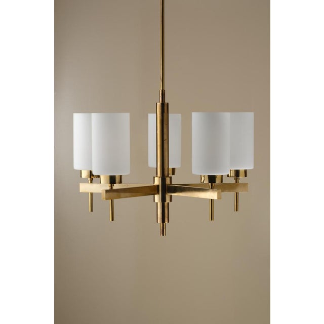 Vintage Brass Chandeliers by Hans-Agne Jakobsson, 1960s, Set of 3 For Sale - Image 4 of 8