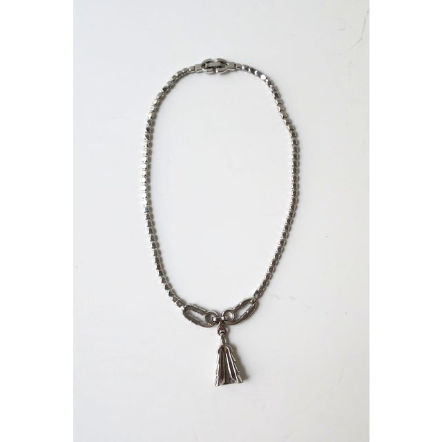 Diamond-Esque Tassel Pendant Necklace, Circa Late-20th Century For Sale - Image 9 of 9