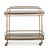Entertain in style with the Scarritt Bar Cart. A sleek, antique brass finished iron frame supports two spacious glass...