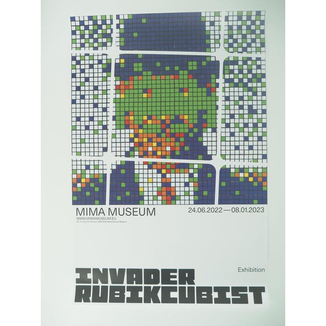 Paper Magritte Poster after Space Invader For Sale - Image 7 of 7