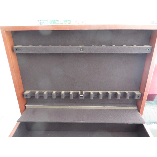 Vintage Silver Plate Flatware Set of 118 Pieces Coronation Pattern Oneida 1936 Double Deck Box For Sale - Image 10 of 13