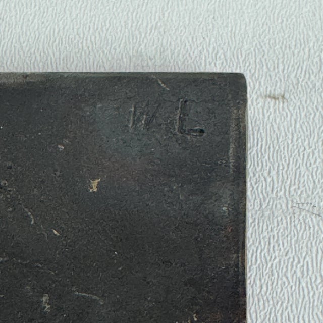 Black Lovely & Unique Hand Forged Vintage "Luv" Metal Antlers Sculpture, Signed For Sale - Image 8 of 9