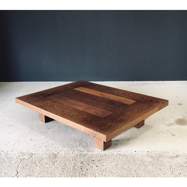 Wood Postmodern Wengé Coffee Table, 1990s For Sale - Image 7 of 18