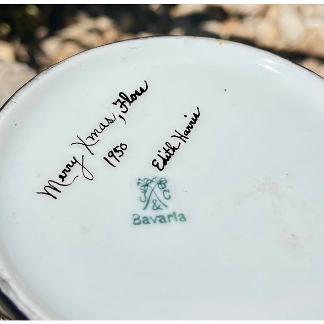 Antique Jaeger & Co (Bavaria) Porcelain Dragon Handle Mug For Sale - Image 12 of 12