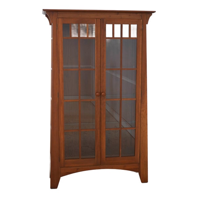 Ethan Allen American Impressions Cherry Display Cabinet For Sale