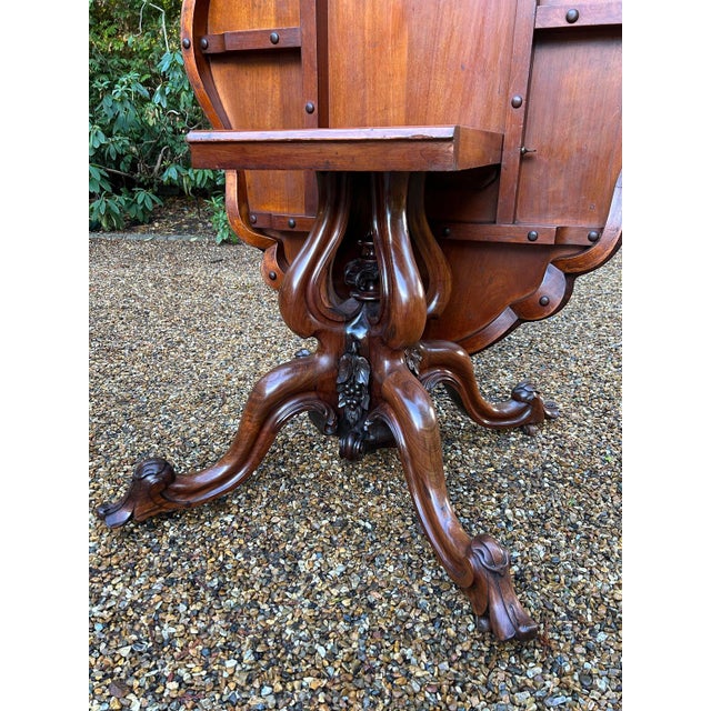 William IV Tilt-Top Oval Serpentine Dining Table in Rosewood, 1830 For Sale - Image 12 of 18