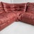 Brown French Modern Leather Sofa Togo by Michel Ducaroy for Ligne Roset, 1970s, Set of 4 For Sale - Image 8 of 18