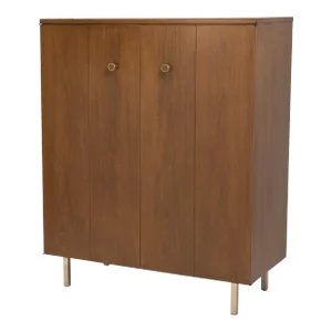 Vintage Tall Mid-Century Mens Dresser Chest Johnson Furniture Attributed to Paul Frankl