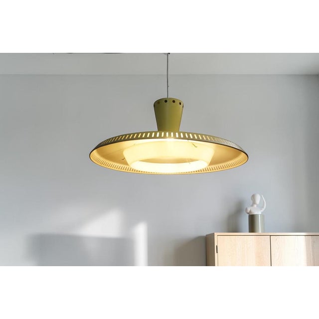 Yellow NB93 Yellow Pendant Lamp by Louis Kalff for Philips, 1950s For Sale - Image 8 of 11