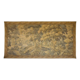 Large Verdure Wall Tapestry with Forest Landscape For Sale