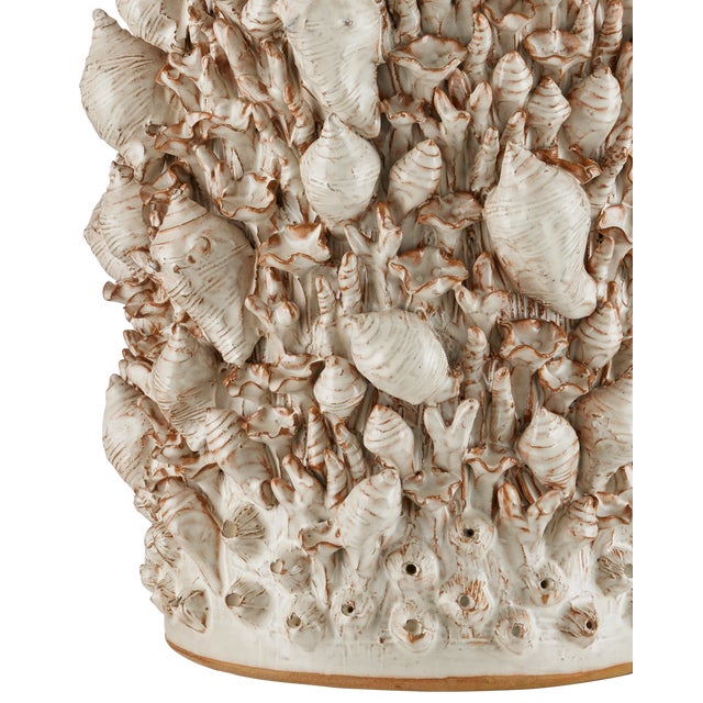 Coastal Currey & Company Corfu Ivory Table Lamp For Sale - Image 3 of 4