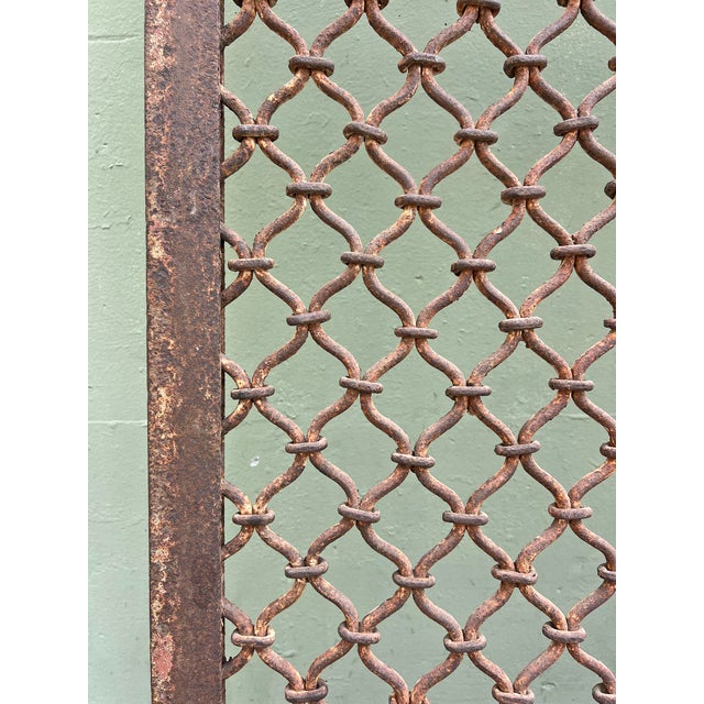 Vintage Old India Jali Iron Screen For Sale - Image 4 of 7