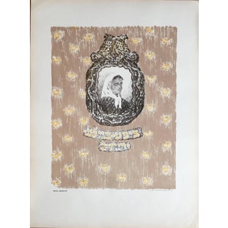 Anatoli Lvovich Kaplan, Vintage Russian Shtetl Judaica Lithograph, 1957-1961 For Sale