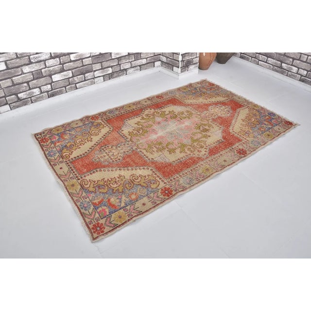 Oushak Vintage Turkish Carpet For Sale - Image 11 of 11