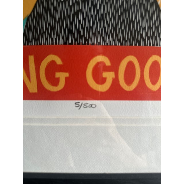 Stephen Huneck Signed Limited Edition Lithograph "Having Good Sox", 2005 (Framed) For Sale In Boston - Image 6 of 8