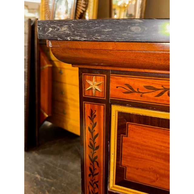 Continental Inlaid Mahogany Commode For Sale In Dallas - Image 6 of 7