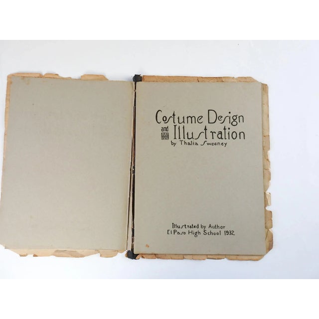 Art Deco Vintage 1930's Fashion Illustration Portfolio For Sale - Image 3 of 8