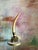 1970s 1970's Vintage Hollywood Regency Faux Tusk Sculpture on Brass Base, Chapman Style For Sale - Image 5 of 6