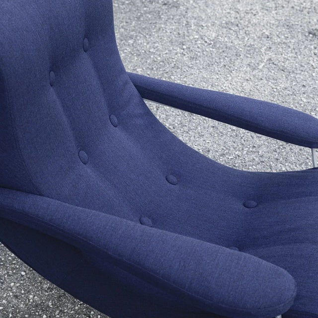 Italian Dondolo Armchair by Guido Bonzani for Tecnosalotto, 1970 For Sale - Image 6 of 8