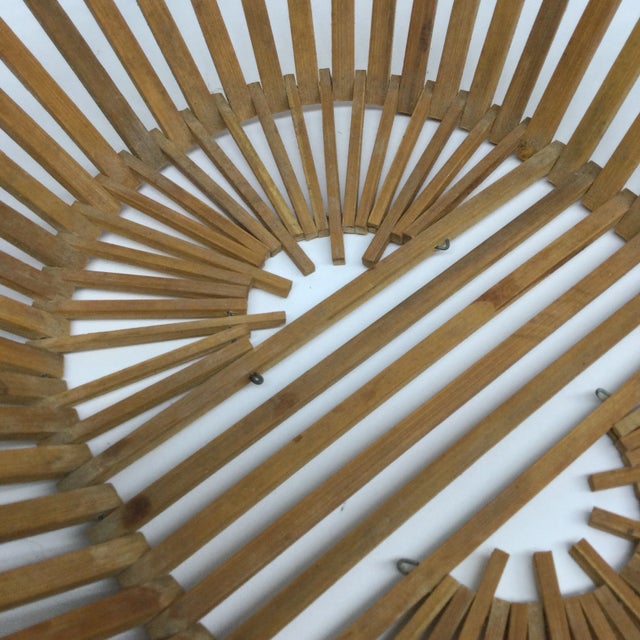 Vintage Oval Wood Woven Oblong Basket For Sale - Image 9 of 10