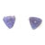 Trillion Cut Tanzanite Stud Earrings, A Pair For Sale