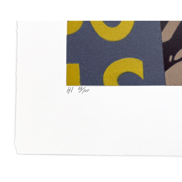 Contemporary Robert Cottingham, Hi, Hand Signed Screen Print, Photorealist Style, Edition of 100, Framed For Sale - Image 3 of 3