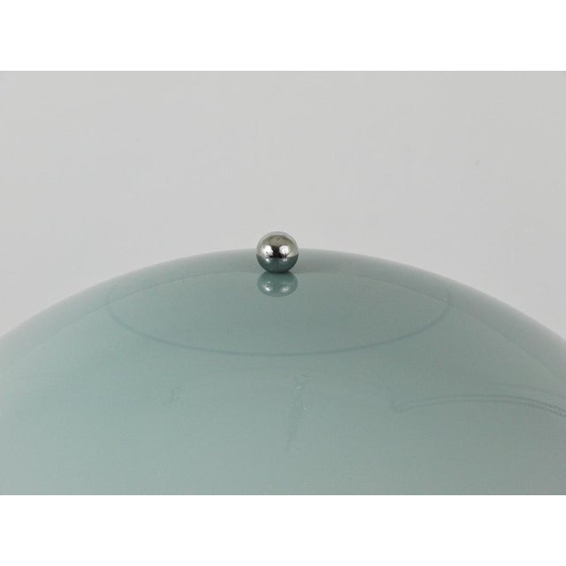 Panthella Table Lamp with Chrome Base and Grey Shade by Verner Panton for Louis Poulsen, 1970s For Sale - Image 11 of 16