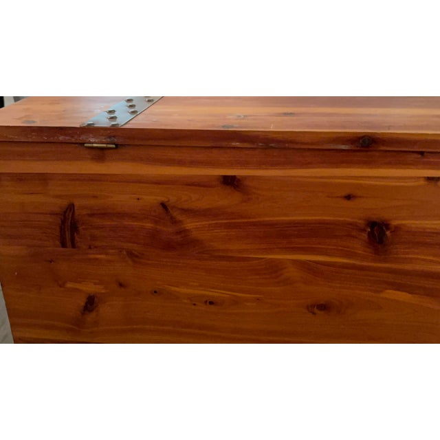 Traditional 1920's Cedar Hope Chest For Sale - Image 3 of 10
