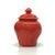Vintage Red Ceramic Lidded Container Curation - Group of 3 For Sale - Image 4 of 17