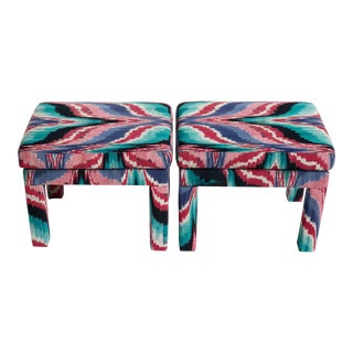 1970s Vintage Missoni Parsons Benches- A Pair For Sale