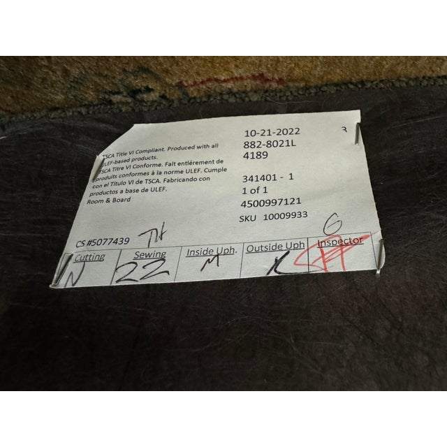 2020s Room & Board Sterling Left Arm Chaise, Tatum Forest For Sale - Image 5 of 10