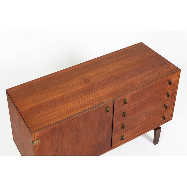 Mid-Century Danish Teak Secretary Desk Bookcase by Peter Løvig Nielsen, 1960s For Sale - Image 13 of 16