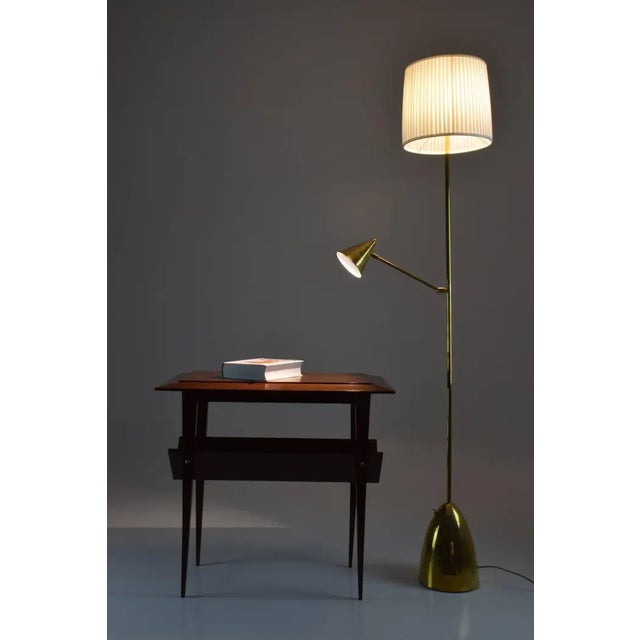 Metal De-Light F1 Double Light Brass Floor Lamp, Flow Collection For Sale - Image 7 of 9