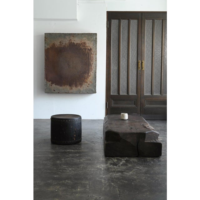 This is an old Japanese wooden trough, believed to have been made around the 20th century. It is thought to be a type of...