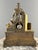 Early 19th Century Empire Clock in Gilt and Patinated Bronze For Sale - Image 6 of 11